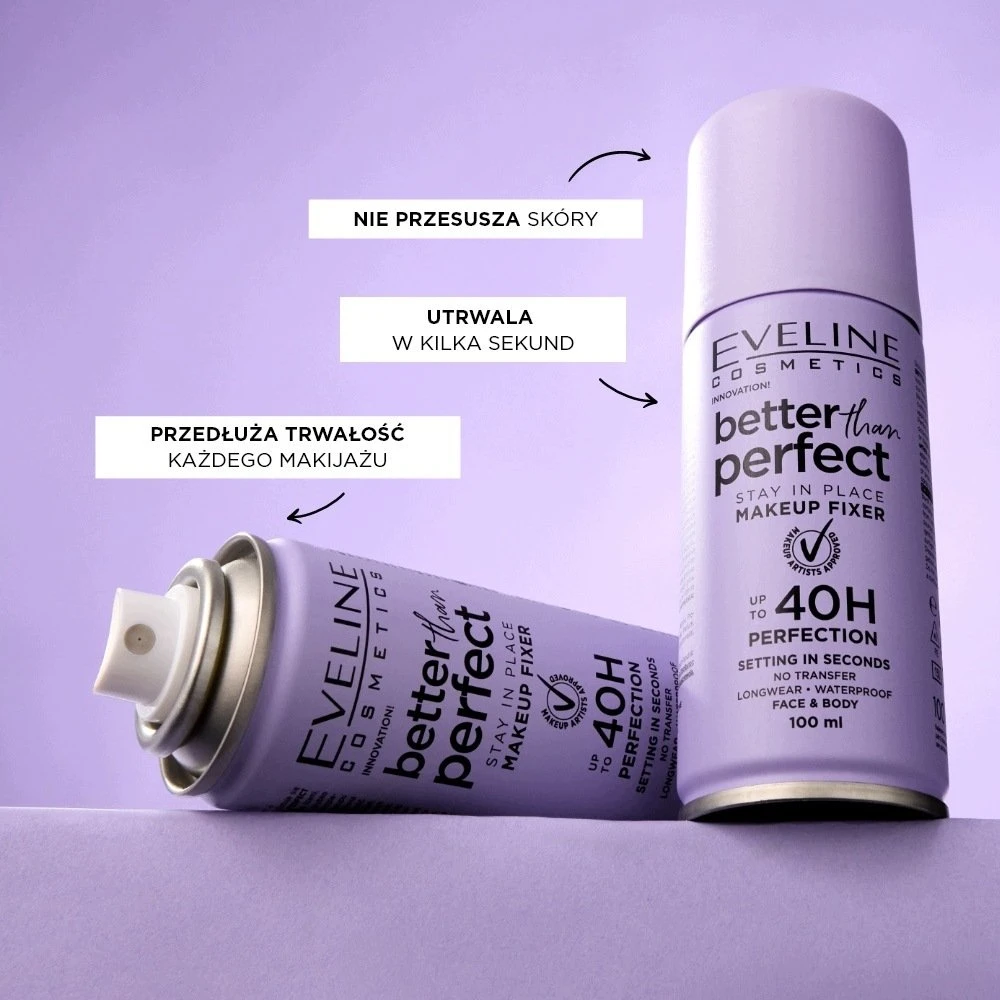 Eveline Cosmetics Better Than Perfect makiažo fiksavimo ir priežiūros purškalas 100 ml
