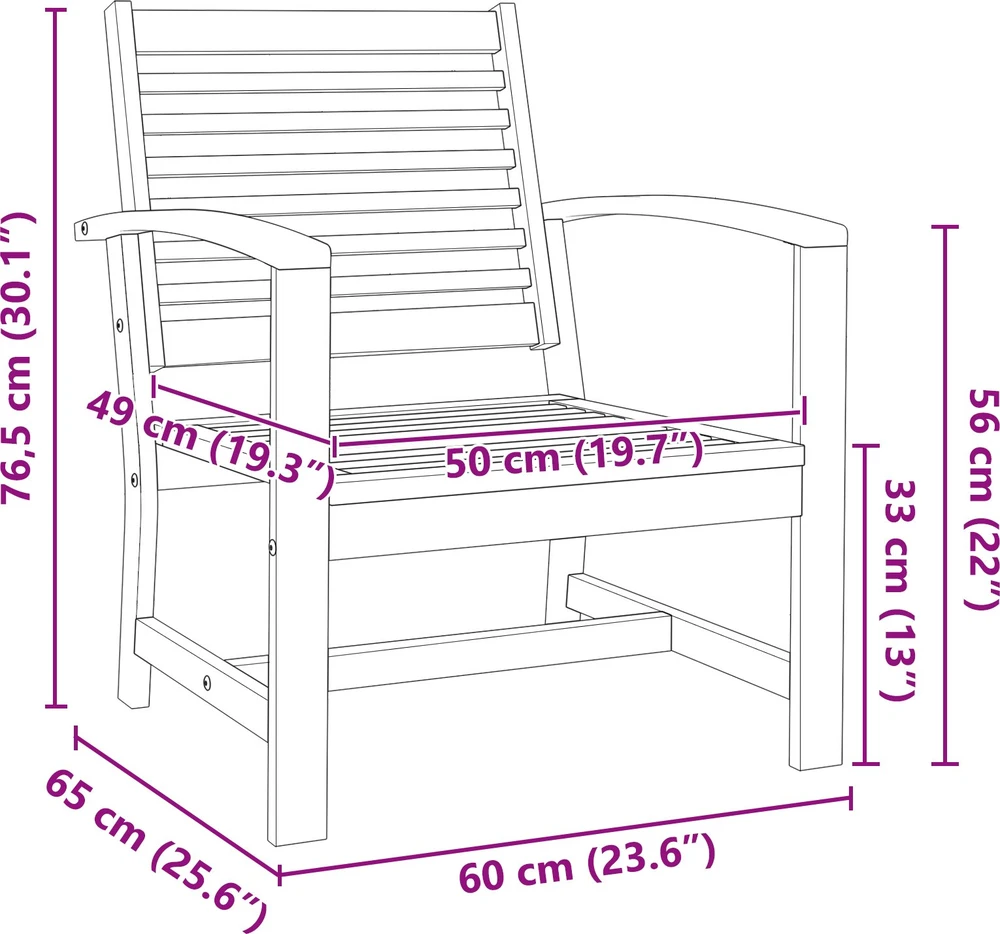 Kėdė 2 Vienetas Ruda 65 x 60 x 76,5 cm Kieto teka medžio