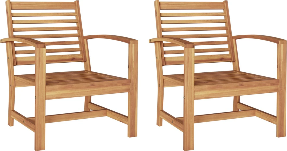 Kėdė 2 Vienetas Ruda 65 x 60 x 76,5 cm Kieto teka medžio