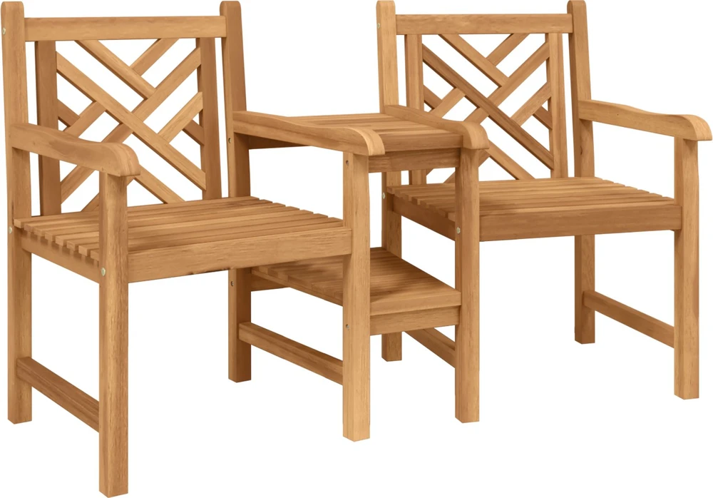 Sodo lauko kėdės 152 x 63 x 89 cm Kieto teka medžio