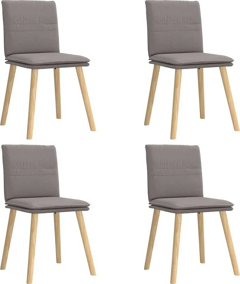 Valgomojo kėdės, 4vnt., taupe spalvos, audinys
