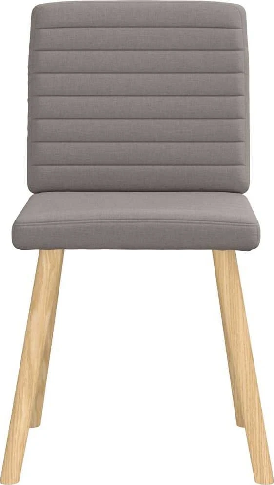 Valgomojo kėdės, 6vnt., taupe spalvos, audinys