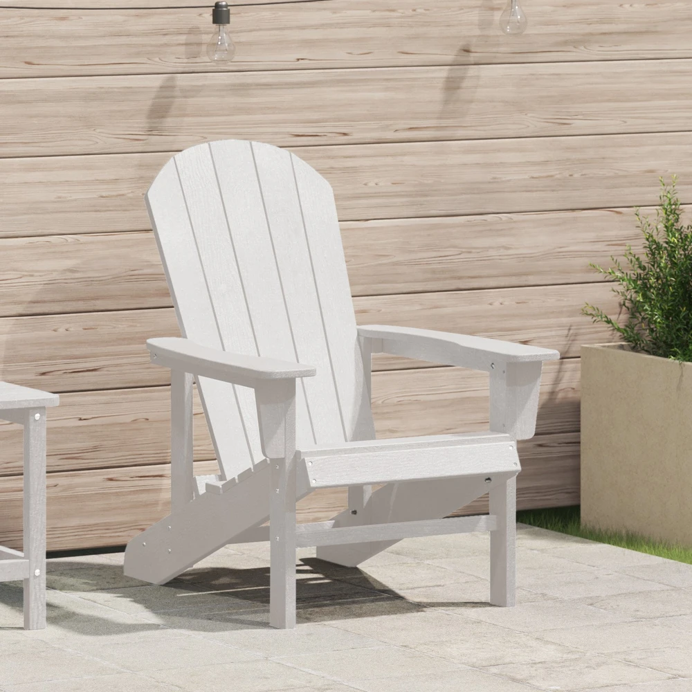 Adirondack kėdė Balta HDPE