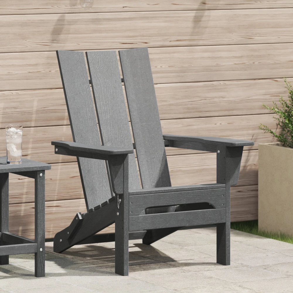 Sulankstoma Adirondack kėdė Šviesiai pilka 80,5 x 74,5 x 92 cm