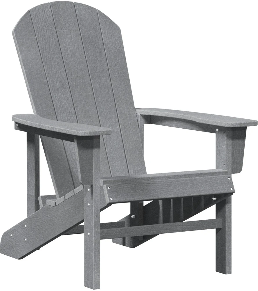 Adirondack kėdė Šviesiai pilka HDPE