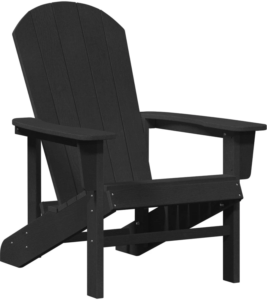 Adirondack kėdė Juoda 82 x 74 x 92 cm HDPE