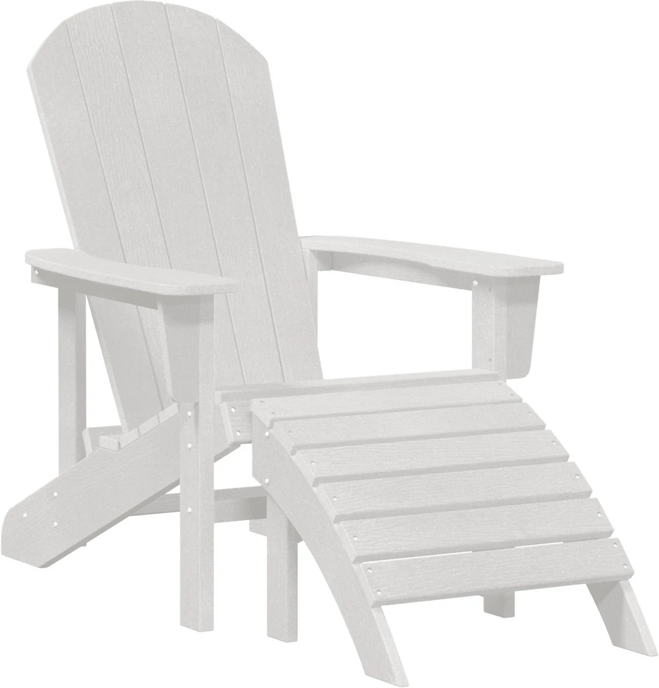 Adirondack kėdė Balta HDPE