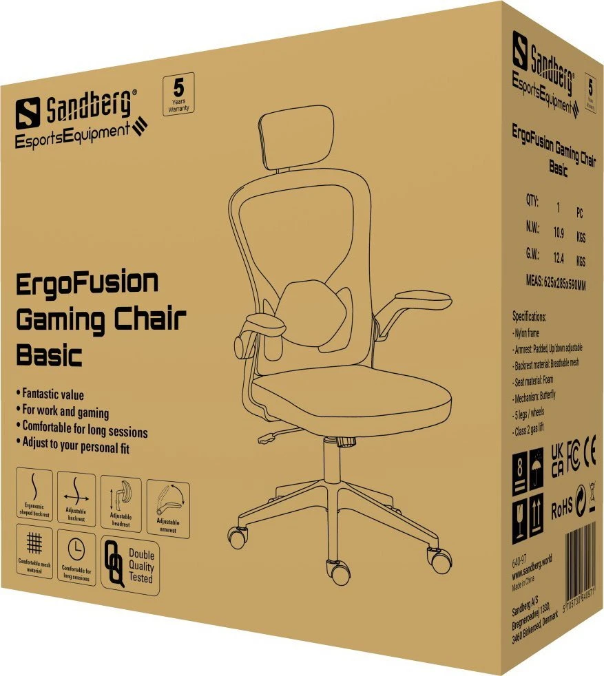 „Sandberg ErgoFusion“ žaidimų kėdė Basic