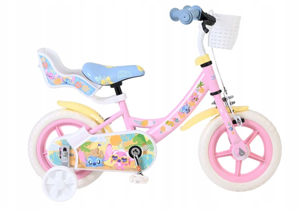 Ks Cycling Volare Rowerki Licencyjne *****Dviratukas 12" Disney Stitch pink 51214 12148