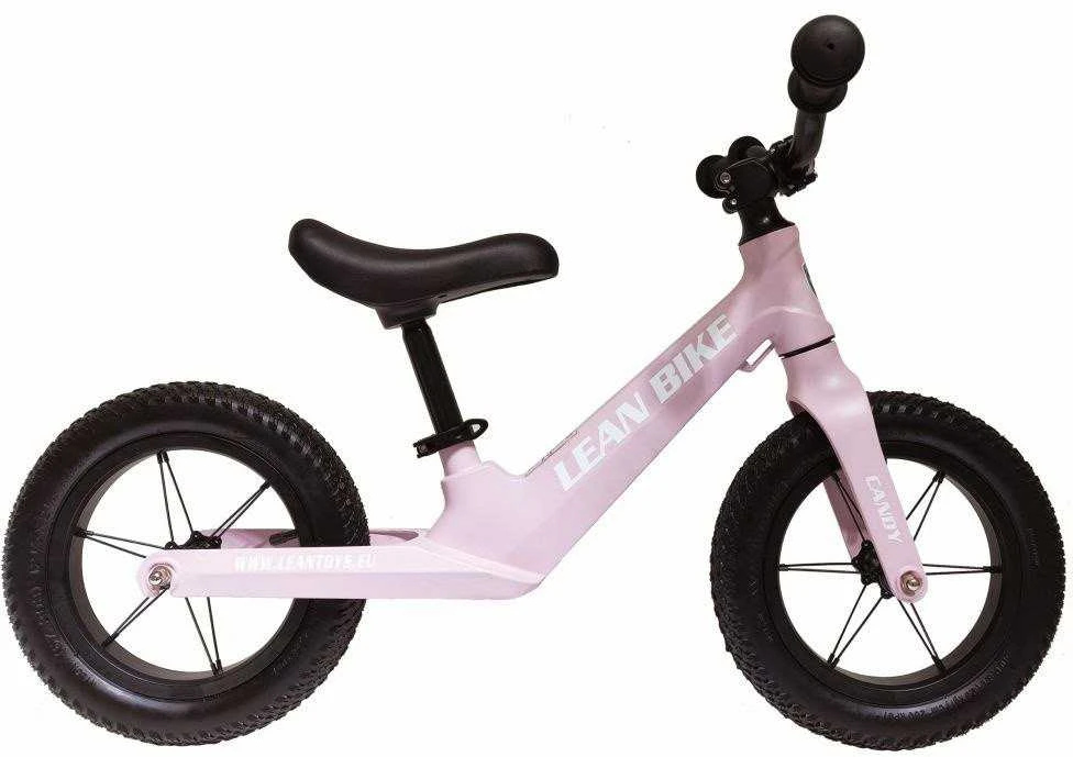 Lean Trike Balansinis dviratis vaikams CANDY, magnio rėmas, rožinis