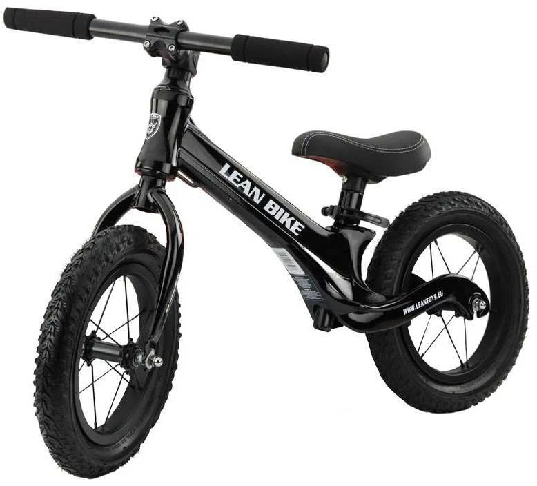 Lean Trike Balansinis dviratukas su magnio rėmu, 31 cm ratai, 3–6 metų vaikams, juodas