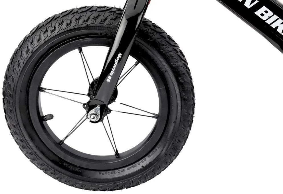Lean Trike Balansinis dviratukas su magnio rėmu, 31 cm ratai, 3–6 metų vaikams, juodas