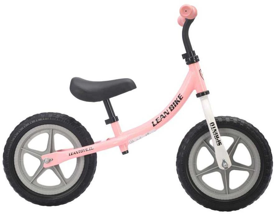 Lean Trike Balansinis dviratis vaikams SPRINTO 12 colių rožinis