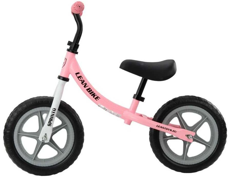 Lean Trike Balansinis dviratis vaikams SPRINTO 12 colių rožinis