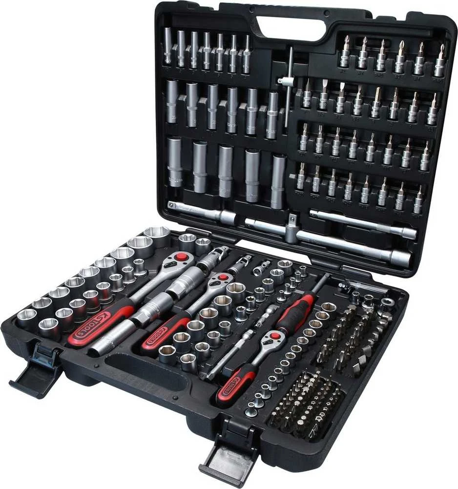 KS Tools, 195 vnt. galvučių ant. kompl., 1/4" + 3/8" + 1/2" 917.0795