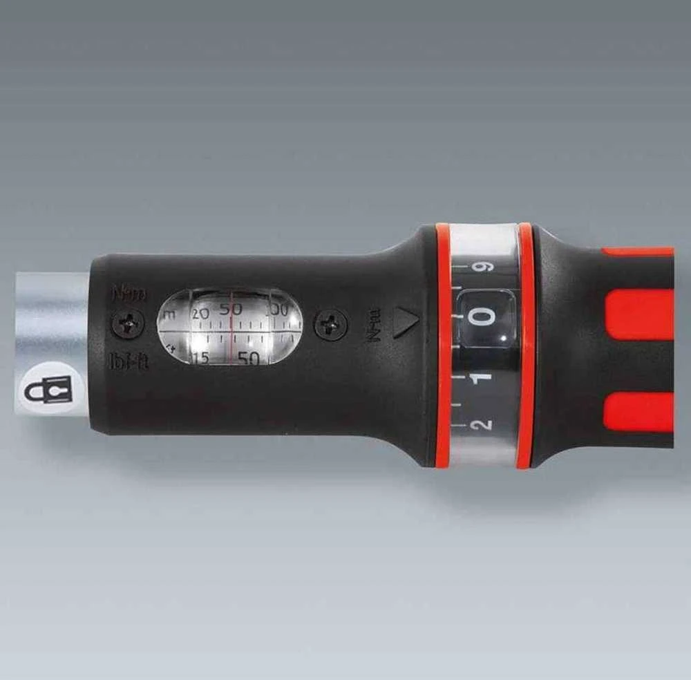 1/2" Dinamometrinis raktas su terkšle ERGOTORQUEprecision 40-200Nm, KS Tools