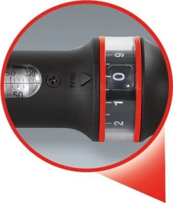 1/2" Dinamometrinis raktas su terkšle ERGOTORQUEprecision 40-200Nm, KS Tools