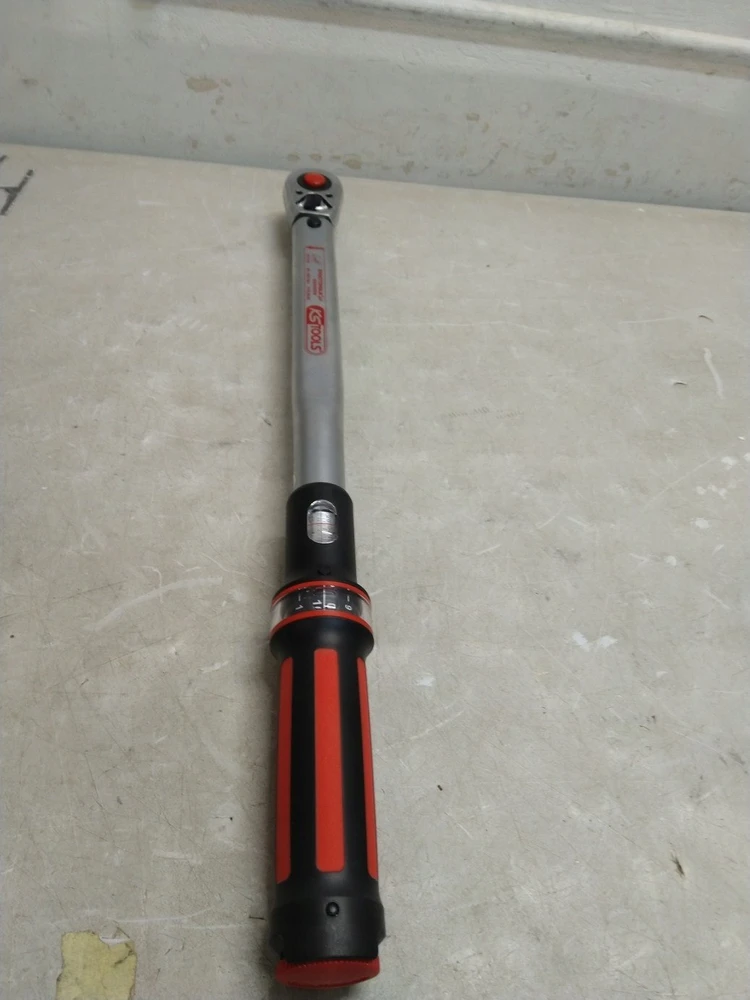 1/2" Dinamometrinis raktas su terkšle ERGOTORQUEprecision 40-200Nm, KS Tools