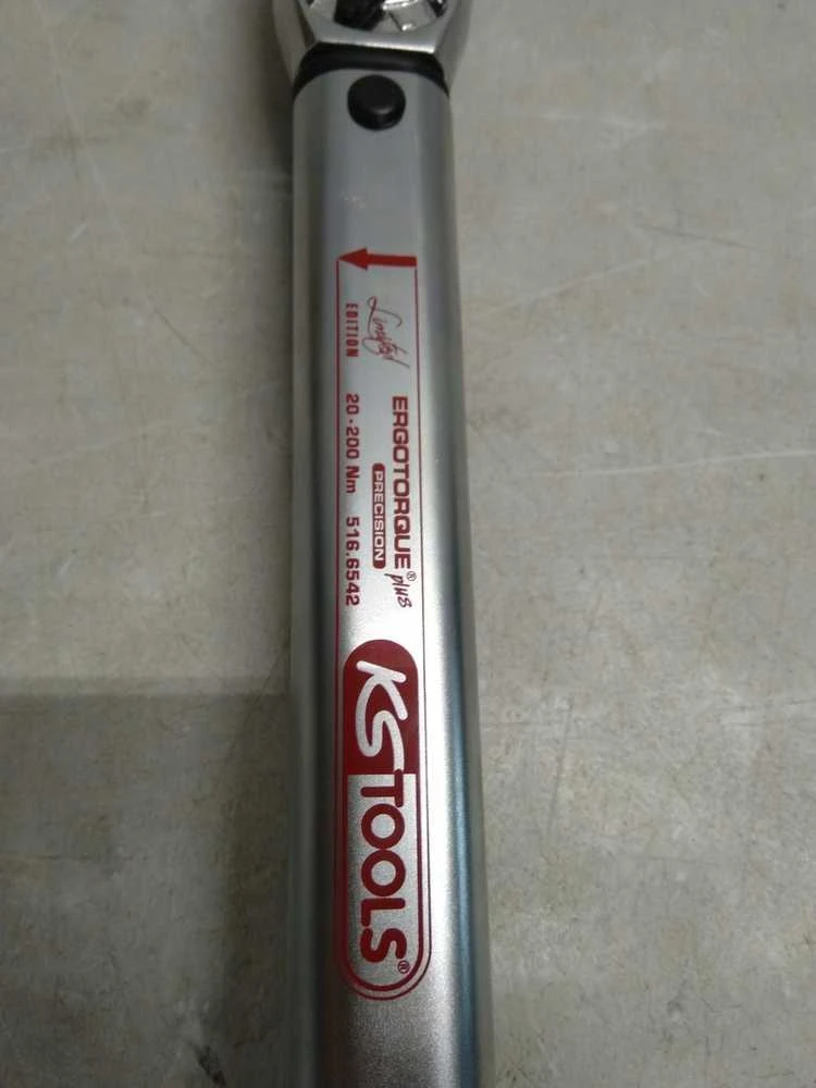 1/2" Dinamometrinis raktas su terkšle ERGOTORQUEprecision 40-200Nm, KS Tools