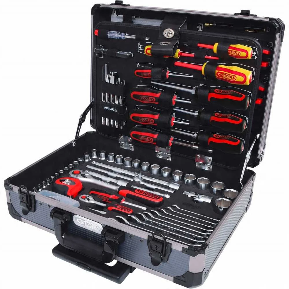 KS Tools 1/4 +1/2 universalus įrankių rinkinys, 130 dalių 911.0630