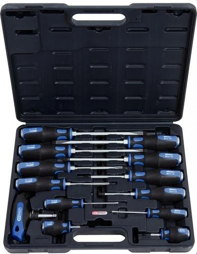 Smūginių atsuktuvų komplektas 13vnt ERGOTORQUE 13-osaline, KS Tools