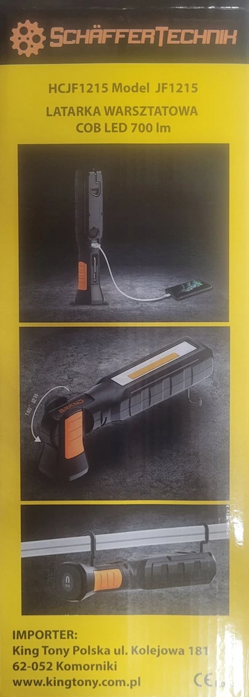 Urzadzenia Warsztatowe Dirbtuvių įranga KT HC COB LED DIRBTUVĖS LAMPAS 700lm POWERBANK