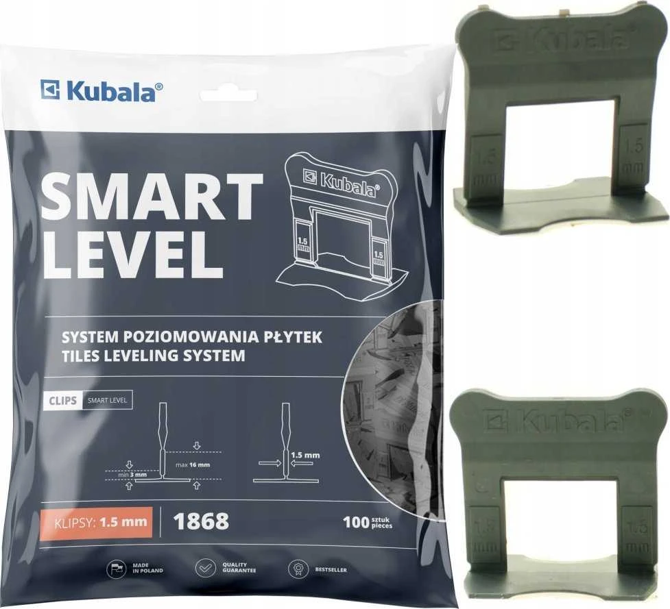 PLYTELIŲ PRITRAUKĖJAS 1,5mm KUBALA 100vnt
