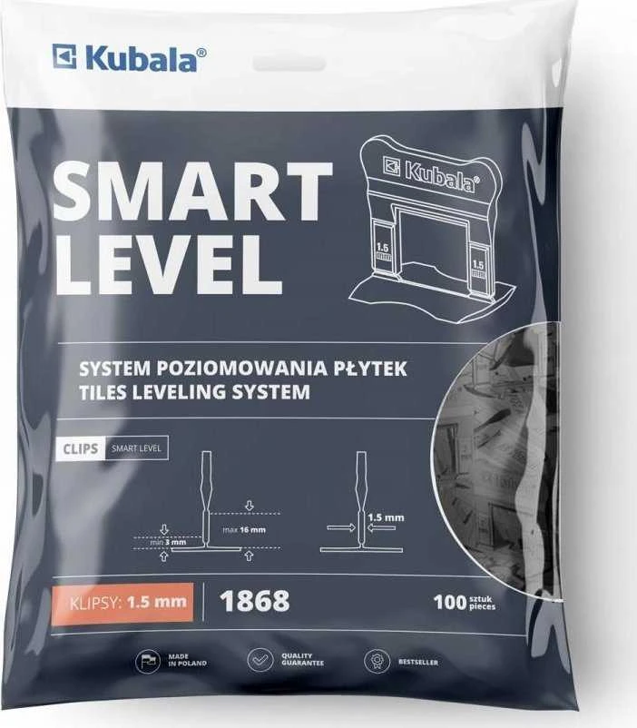 PLYTELIŲ PRITRAUKĖJAS 1,5mm KUBALA 100vnt