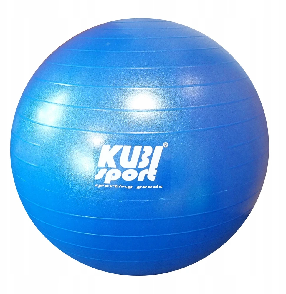 KUBISPORT gimnastikos kamuolys treniruotėms, 75 cm, mėlynas