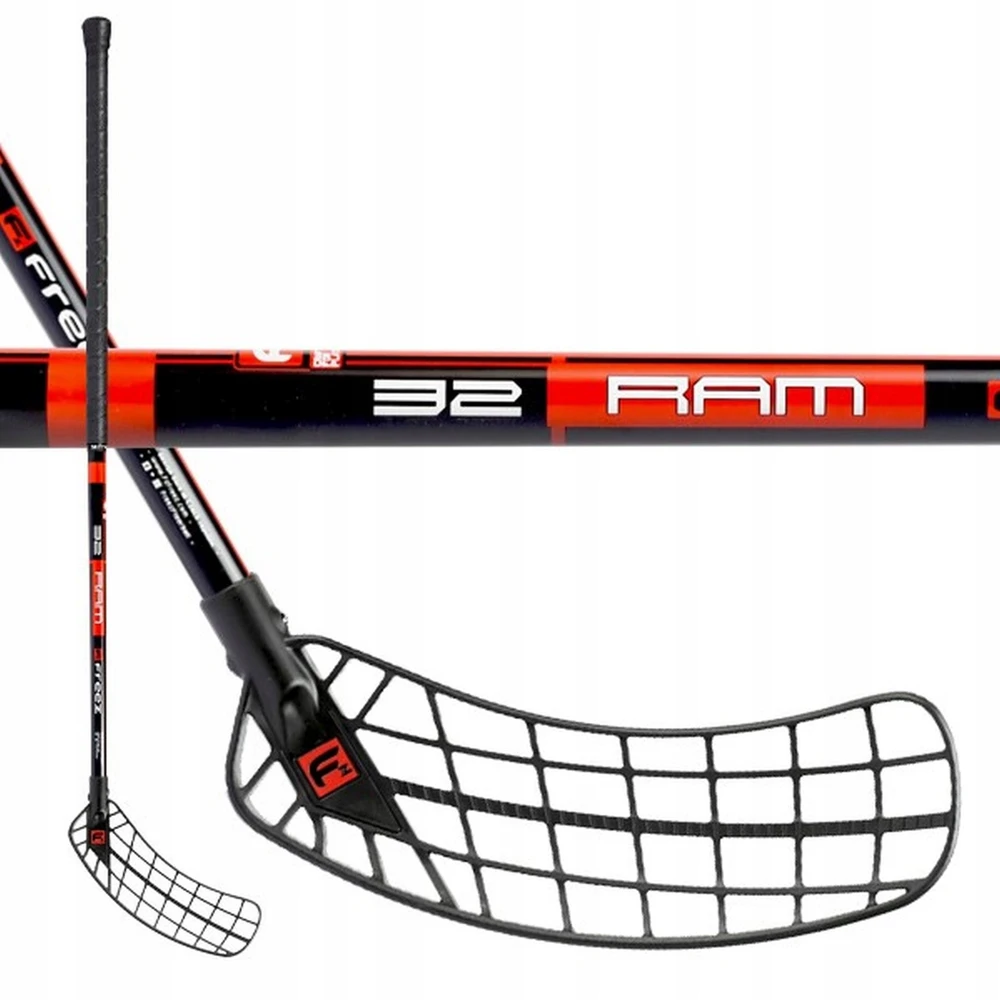 Kubisport lazda unihokejui Floorball dešinė juoda Freez RAM 32 95 cm (Kub_05-H072K/P-CRN)