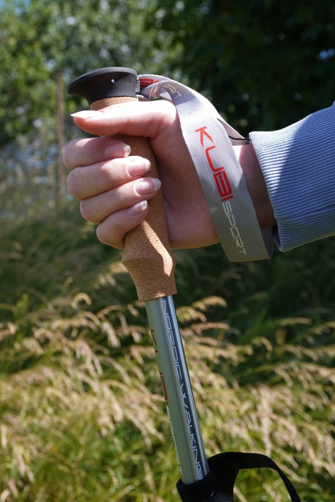 Kubisport Kije kijki trekkingowe składane 5-częściowe regulowane 115-135 cm (Kub_05-LTH134K)