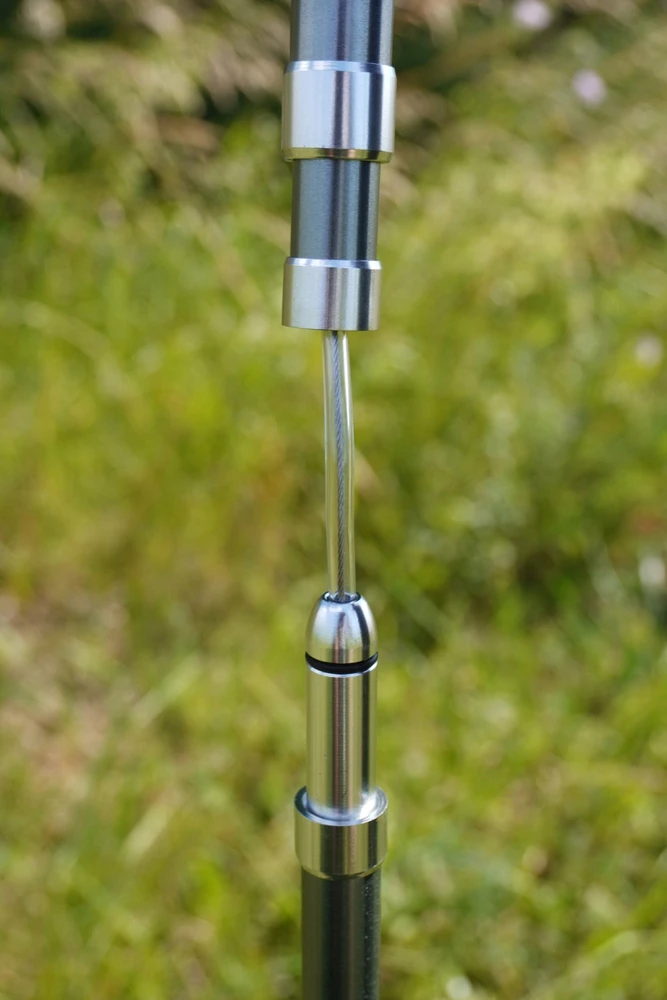 Kubisport Kije kijki trekkingowe składane 5-częściowe regulowane 115-135 cm (Kub_05-LTH134K)