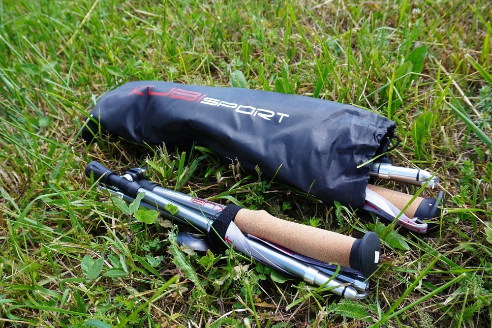 Kubisport Kije kijki trekkingowe składane 5-częściowe regulowane 115-135 cm (Kub_05-LTH134K)