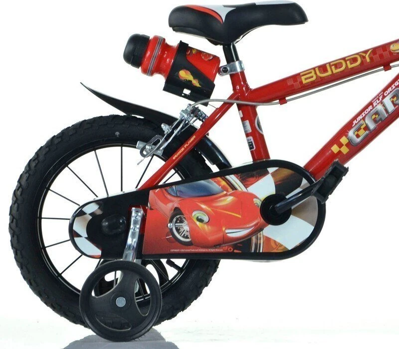Kubisport Vaikiškas dviratukas 14 Cali Zygzak McQueen Cars Auta hamulec Dino Bikes (Kub_05-CSK5143K/CS3)