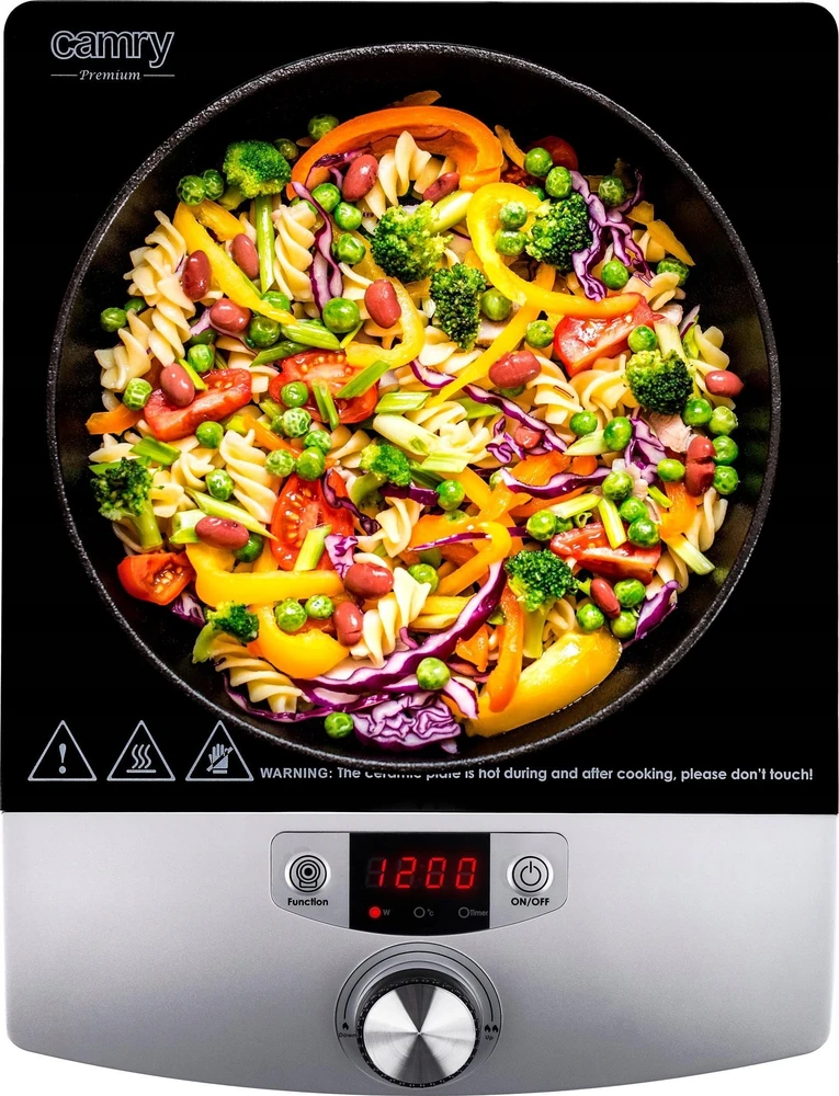 Kaitlentė Adler Camry Cooker Indukcija | CR 6515 | Degiklių / virimo zonų skaičius 1 | Juodas/Sidabrinis | Indukcija