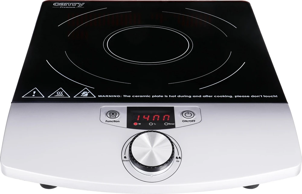 Kaitlentė Adler Camry Cooker Indukcija | CR 6515 | Degiklių / virimo zonų skaičius 1 | Juodas/Sidabrinis | Indukcija
