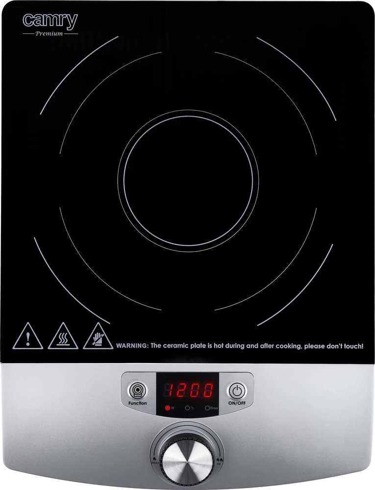 Kaitlentė Adler Camry Cooker Indukcija | CR 6515 | Degiklių / virimo zonų skaičius 1 | Juodas/Sidabrinis | Indukcija