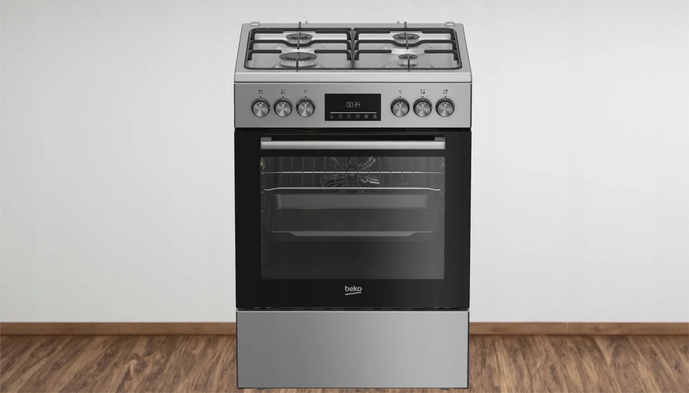 Dujinė viryklė su elektrine orkaite Beko FBE6330GXDSN