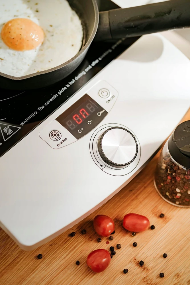 Kaitlentė Camry Cooker Induction | CR 6515 | Number of burners/cooking zones 1 | Induction | Juodas/Sidabrinis