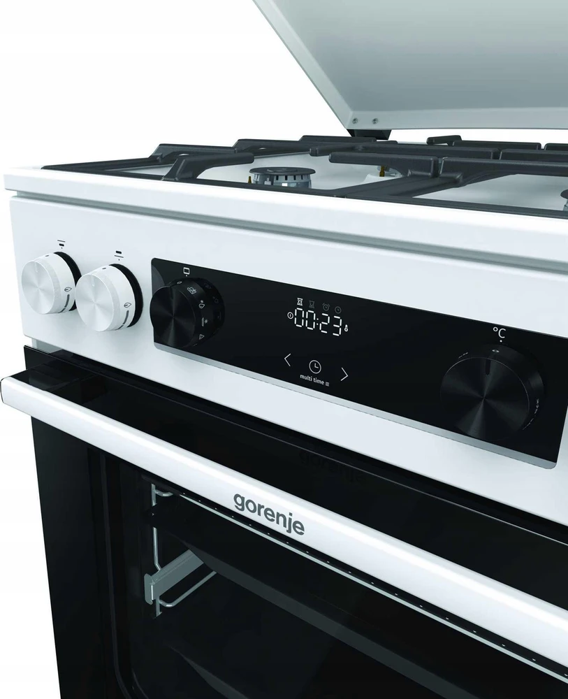 Dujinė viryklė su elektrine orkaite Gorenje GKS6C71WF (Pažeista pakuotė)