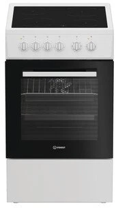 Viryklė INDESIT Cooker | I5V8PMW | Hob type Ceramic | Oven type Electric | Baltas | Plotis 50 cm | Gylis 60 cm | 55 L