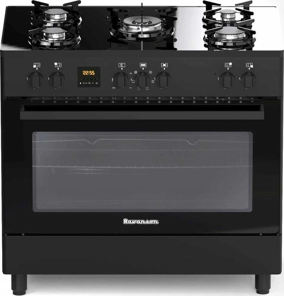 Viryklė Ravanson KWGE-K90 juodas gas/electric cooker
