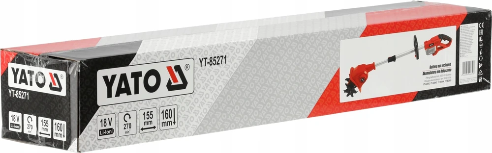 Kultivatorius Yato YT-85271; 18 V (be akumuliatoriaus ir pakrovėjo)
