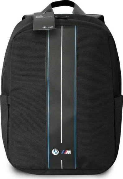 Kuprinė BMW BMBP15COMPVSKL 16″ juodos spalvos Nylon Mėlyna Stripe
