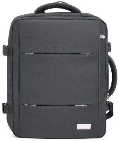 Adler Kuprinės rankinis bagažas 40x20x30cm išplečiamas USB nešiojamas 15,6 colio Camry CR 6881 tamsiai pilkas