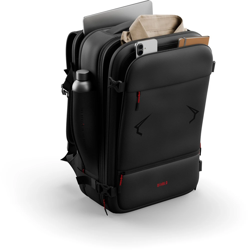 Daugiafunkcinė Diablo Chairs Backpack Air kuprinė, juodos spalvos