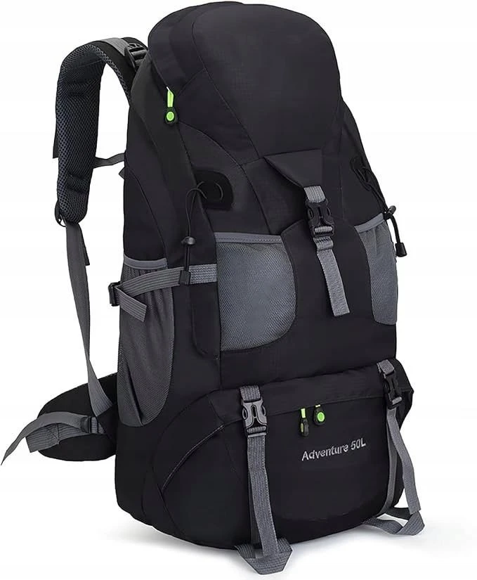 Turistinė kuprinė Kuprinė Ewakuacyjny + Wyposażenie ReadyPack X2 Rinkinys Palapinė Miegmaišis Jedzenie/ ReadyPack X2 Juodas