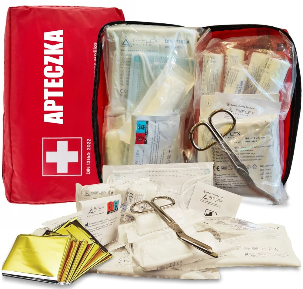 Turistinė kuprinė Kuprinė Ewakuacyjny + Wyposażenie ReadyPack X2 Rinkinys Palapinė Miegmaišis Jedzenie/ ReadyPack X2 Juodas
