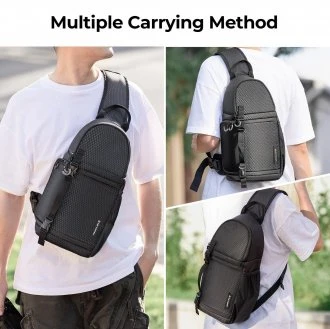 Fotoaparato Kuprinė - K&F Concept Beta Messenger 10L, Reguliuojama Diržas, Juoda