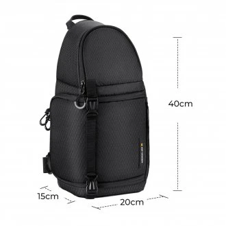 Fotoaparato Kuprinė - K&F Concept Beta Messenger 10L, Reguliuojama Diržas, Juoda